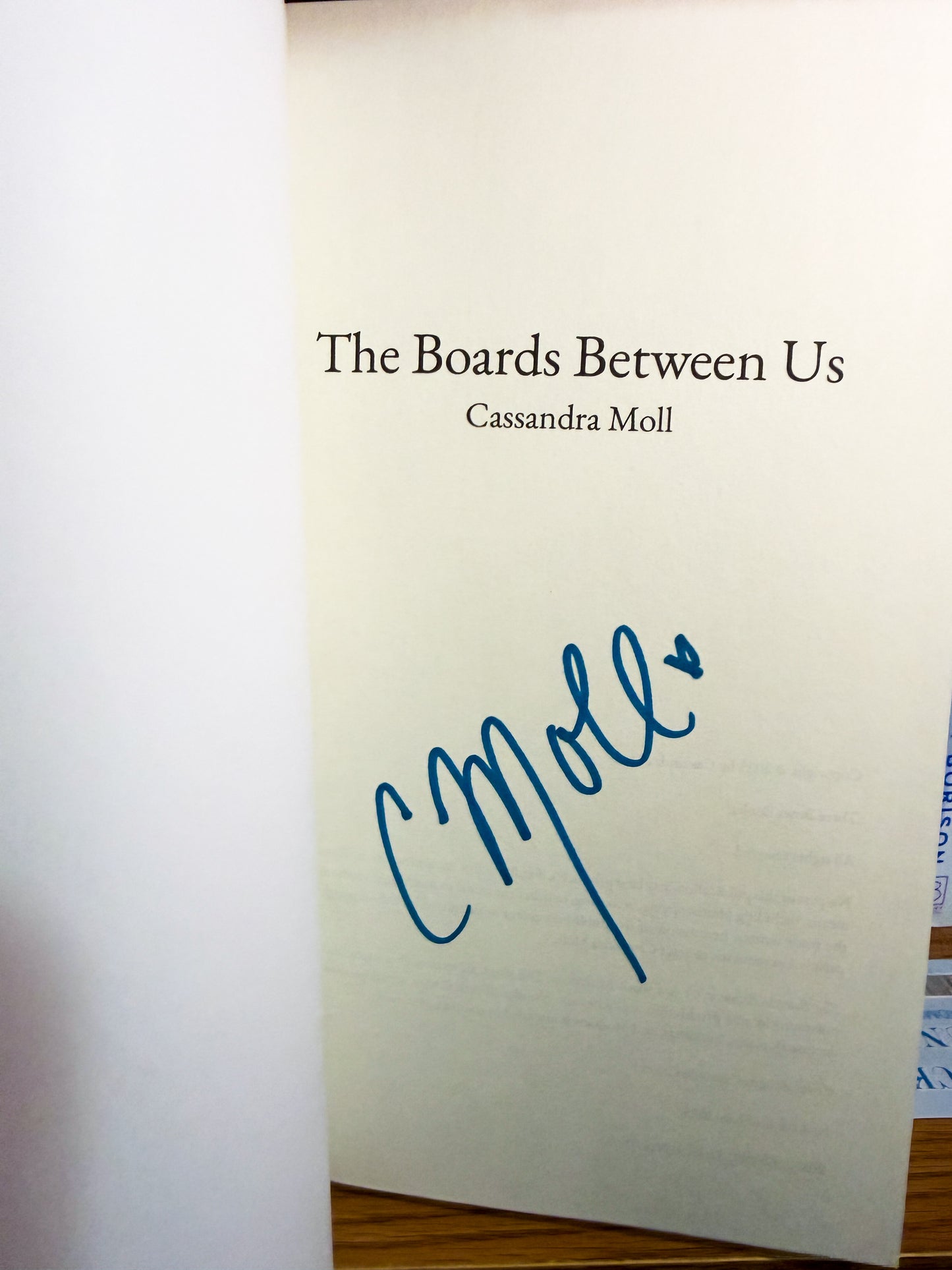 The boards between us + signed